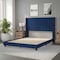 Flash Furniture Navy Velvet Queen Platform Bed with Headboard YK-1079-NAVY-Q-GG - alternate 7